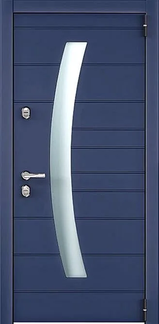 Входная дверь Sirius-2 (Порошковое напыление / МДФ Шпон) - внешняя сторона